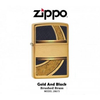 Bật lửa zippo Gold and Black 28673